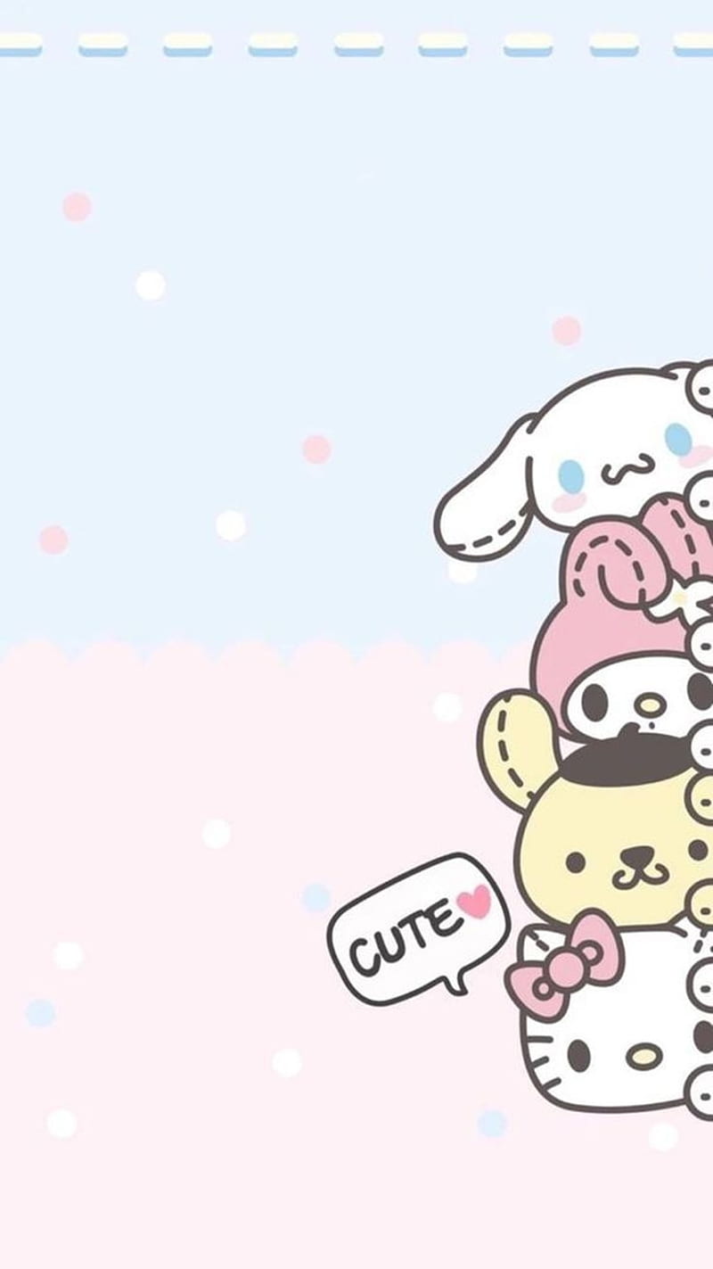 hình nền điện thoại Hello Kitty ngộ nghĩnh