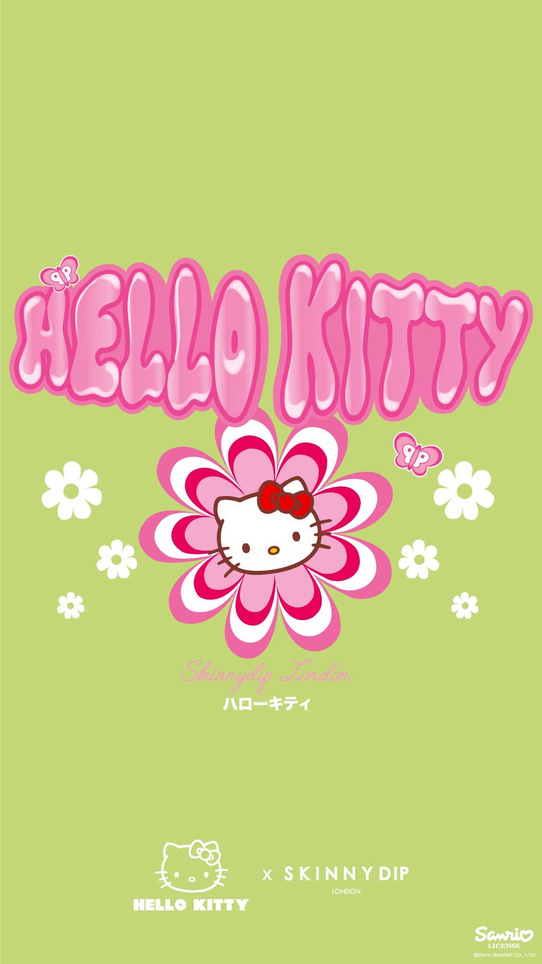 hình nền điện thoại Hello Kitty nhiều sắc màu