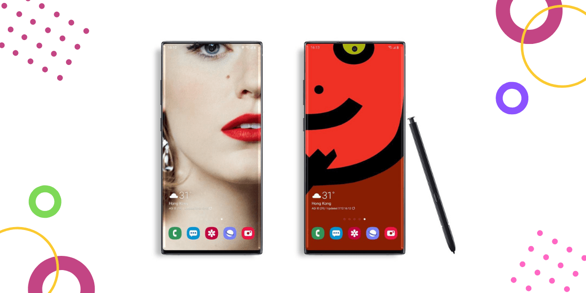 hình nền Samsung Note 10 màu sắc sinh động